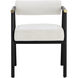 Sova Black / Copenhagen White Dining Armchair